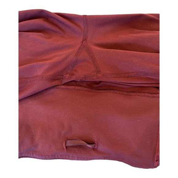 LULULEMON Fast and Free High-Rise Tight 28" *Non-Reflective Brushed Nulux Garnet - Picture 11 of 12